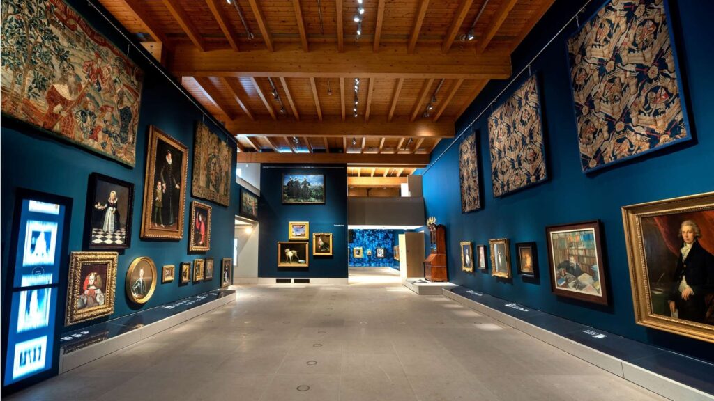 View of The Burrel Collection's Central Gallery Image courtesy of © CSG CIC Glasgow Museums Collections