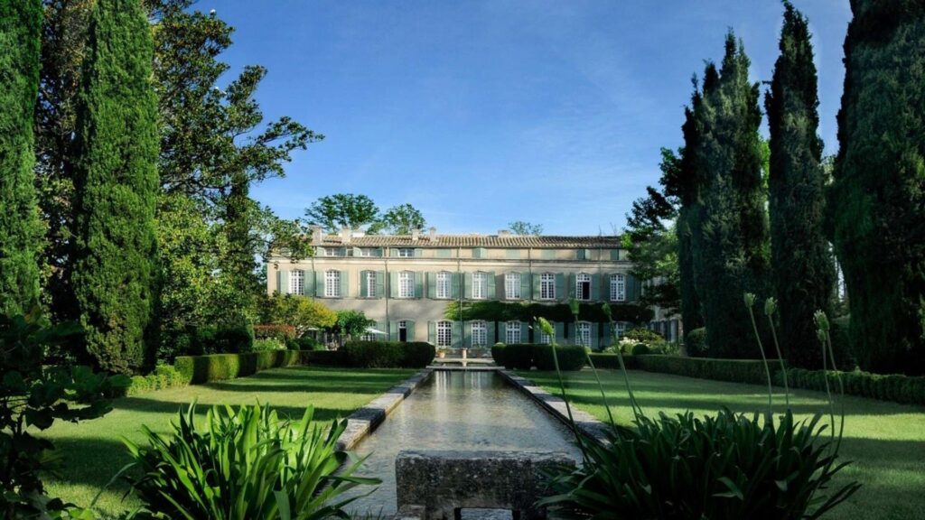 Vue du jardin de brantes bassin
